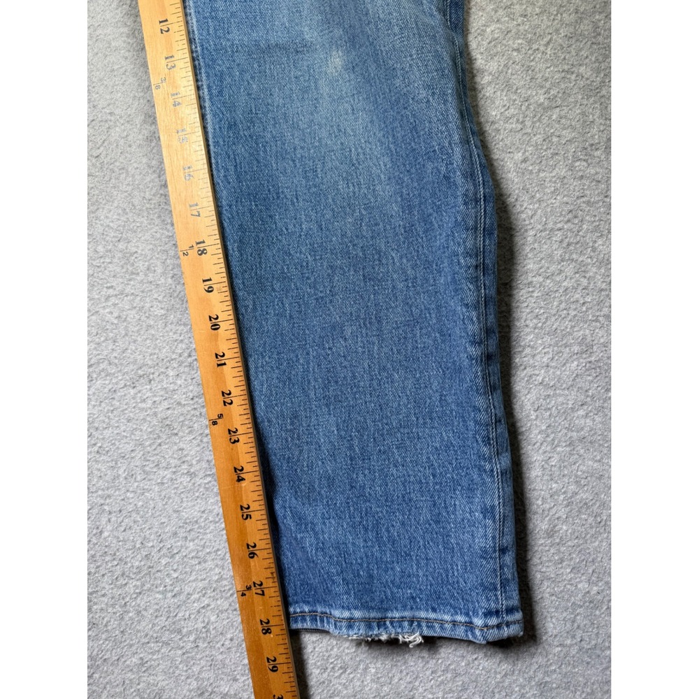 Abercrombie & Fitch The 90s Straight Jeans 29 Blue Curve Love Ultra High Rise - Picture 9 of 10